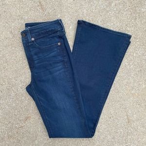 Spanx Flare Jeans size 26 Dark Wash stretch